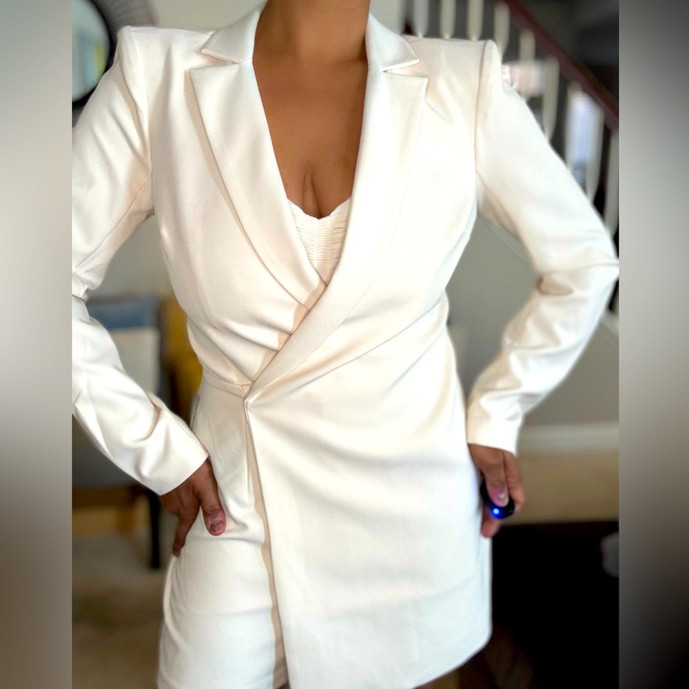 Padded Shoulder Express Mini Blazer Skort